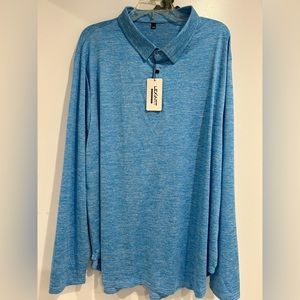 Lexiart  long sleeve men’s polo NWT